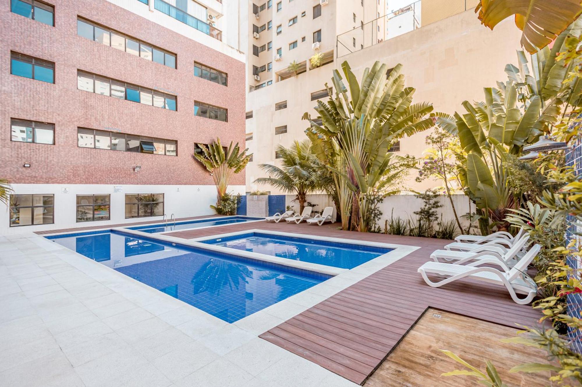 Flat Top - 100 M Da Praia De Pitangueiras 4083 Guaruja Ngoại thất bức ảnh